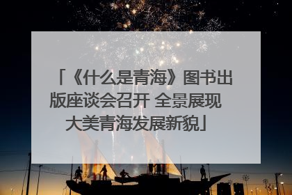 《什么是青海》图书出版座谈会召开 全景展现大美青海发展新貌