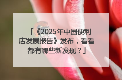 《2025年中国便利店发展报告》发布，看看都有哪些新发现？