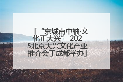 “京城南中轴·文化正大兴” 2025北京大兴文化产业推介会于成都举办
