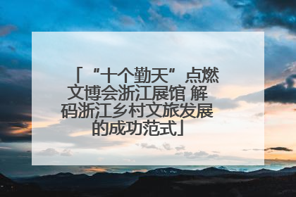 “十个勤天”点燃文博会浙江展馆 解码浙江乡村文旅发展的成功范式