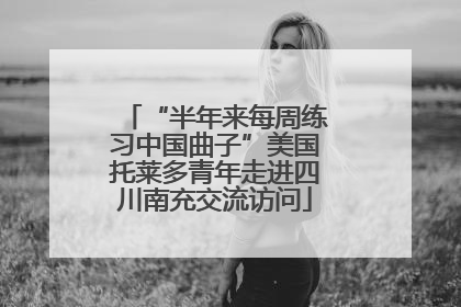 “半年来每周练习中国曲子”美国托莱多青年走进四川南充交流访问