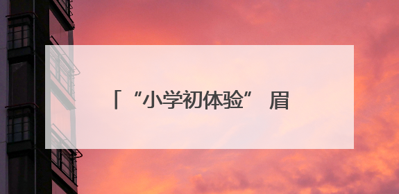 “小学初体验” 眉山彭山二小助力区幼萌娃探秘成长之旅
