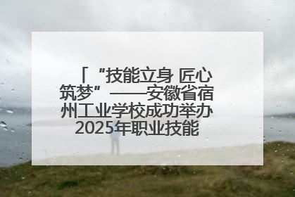 “技能立身 匠心筑梦”——安徽省宿州工业学校成功举办2025年职业技能活动周各项活动