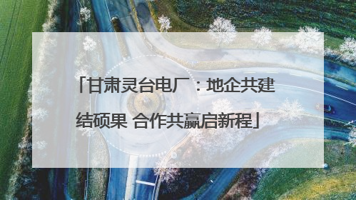 甘肃灵台电厂：地企共建结硕果 合作共赢启新程