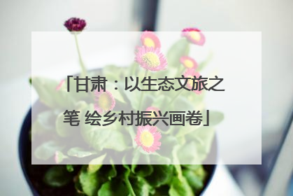 甘肃：以生态文旅之笔 绘乡村振兴画卷