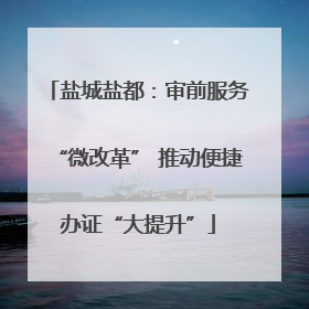 盐城盐都：审前服务“微改革” 推动便捷办证“大提升”