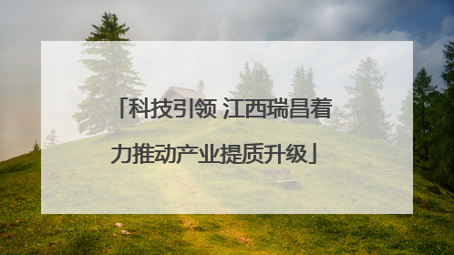 科技引领 江西瑞昌着力推动产业提质升级