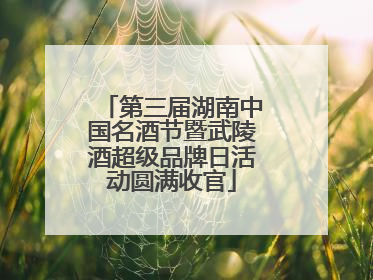 第三届湖南中国名酒节暨武陵酒超级品牌日活动圆满收官