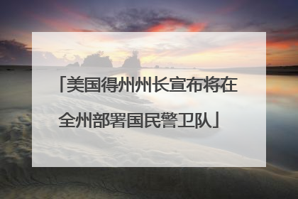 美国得州州长宣布将在全州部署国民警卫队