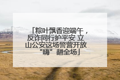 粽叶飘香迎端午，反诈同行护平安 立山公安这场警营开放“嗨”翻全场