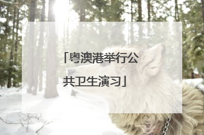 粤澳港举行公共卫生演习