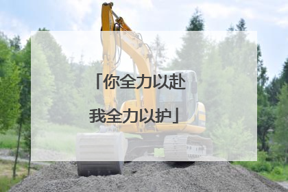 你全力以赴 我全力以护