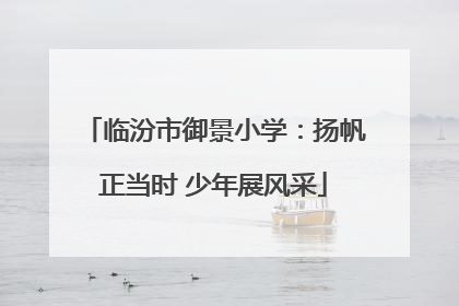 临汾市御景小学：扬帆正当时 少年展风采