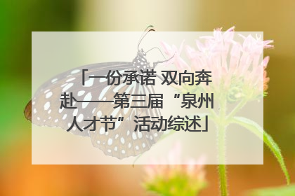 一份承诺 双向奔赴——第三届“泉州人才节”活动综述