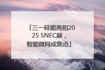 三一硅能亮相2025 SNEC展，智能微网成焦点