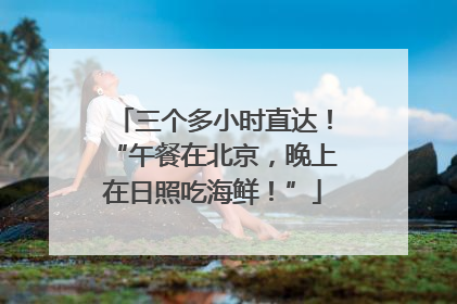 三个多小时直达！“午餐在北京，晚上在日照吃海鲜！”