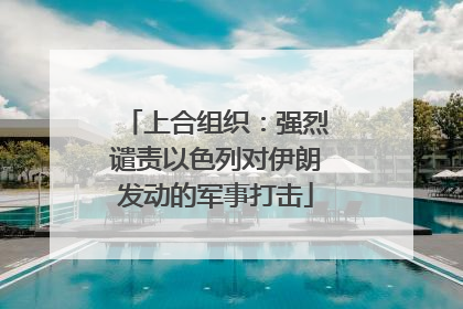 上合组织：强烈谴责以色列对伊朗发动的军事打击