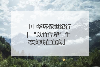 中华环保世纪行｜“以竹代塑”生态实践在宜宾