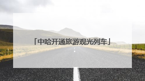 中哈开通旅游观光列车