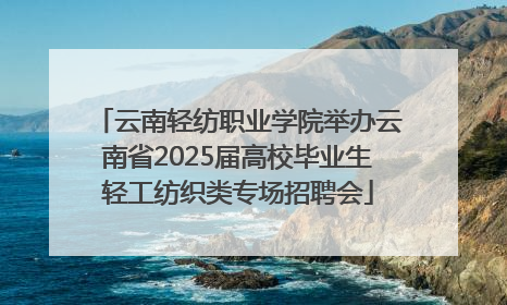 云南轻纺职业学院举办云南省2025届高校毕业生轻工纺织类专场招聘会