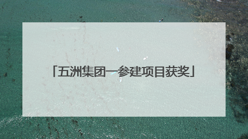 五洲集团一参建项目获奖