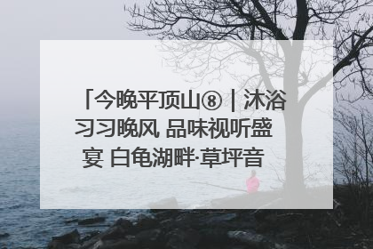 今晚平顶山⑧｜沐浴习习晚风 品味视听盛宴 白龟湖畔·草坪音乐会激情上演