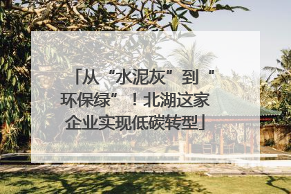 从“水泥灰”到“环保绿”！北湖这家企业实现低碳转型