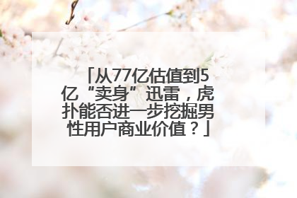 从77亿估值到5亿“卖身”迅雷，虎扑能否进一步挖掘男性用户商业价值？