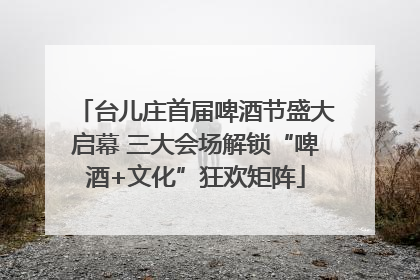 台儿庄首届啤酒节盛大启幕 三大会场解锁“啤酒+文化”狂欢矩阵