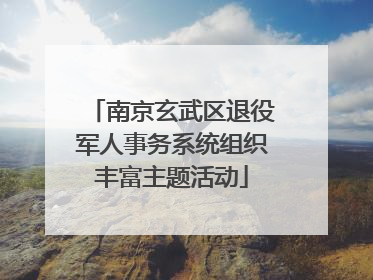 南京玄武区退役军人事务系统组织丰富主题活动