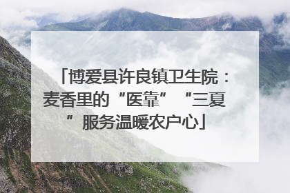 博爱县许良镇卫生院：麦香里的“医靠”“三夏”服务温暖农户心