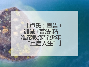 卢氏：宣告+训诫+普法 精准帮教涉罪少年“重启人生”