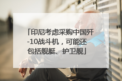 印尼考虑采购中国歼-10战斗机，可能还包括舰艇、护卫舰