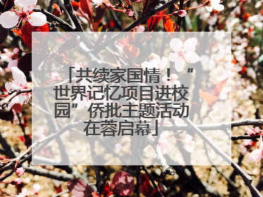 共续家国情！“世界记忆项目进校园”侨批主题活动在蓉启幕