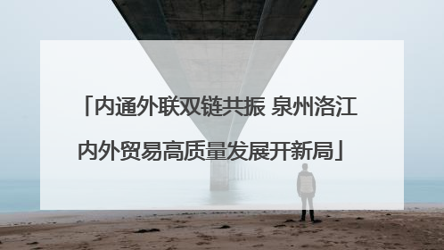 内通外联双链共振 泉州洛江内外贸易高质量发展开新局