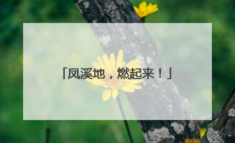 凤溪地，燃起来！