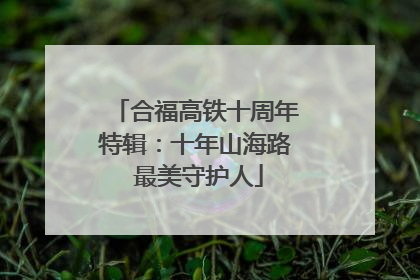 合福高铁十周年特辑：十年山海路 最美守护人