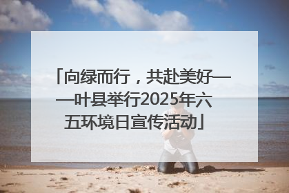 向绿而行，共赴美好——叶县举行2025年六五环境日宣传活动