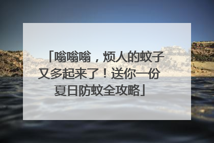 嗡嗡嗡，烦人的蚊子又多起来了！送你一份夏日防蚊全攻略