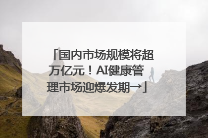 国内市场规模将超万亿元！AI健康管理市场迎爆发期→
