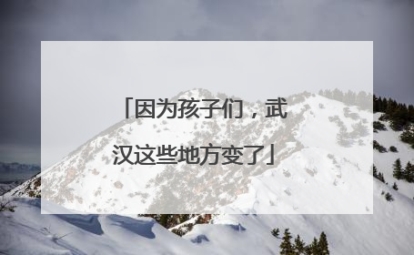 因为孩子们，武汉这些地方变了