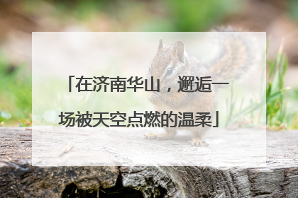 在济南华山，邂逅一场被天空点燃的温柔