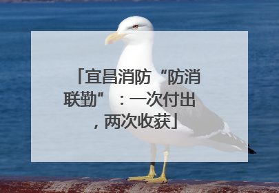 宜昌消防“防消联勤”：一次付出，两次收获