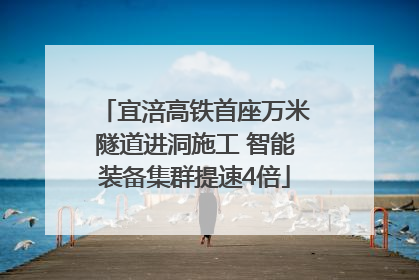 宜涪高铁首座万米隧道进洞施工 智能装备集群提速4倍