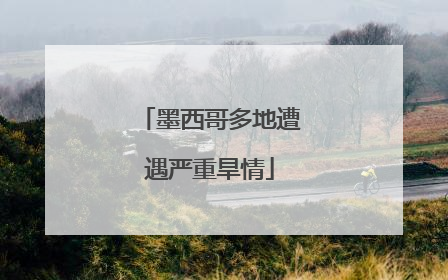 墨西哥多地遭遇严重旱情