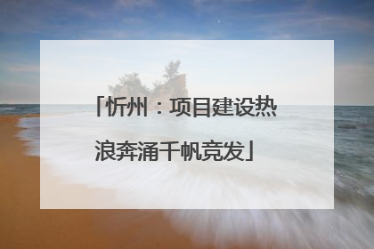 忻州：项目建设热浪奔涌千帆竞发