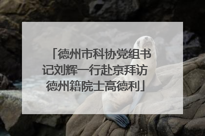 德州市科协党组书记刘辉一行赴京拜访德州籍院士高德利