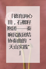 德育润心田，石榴籽抱团——奏响民族团结协奏曲的“天山实践”