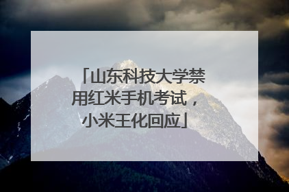 山东科技大学禁用红米手机考试，小米王化回应