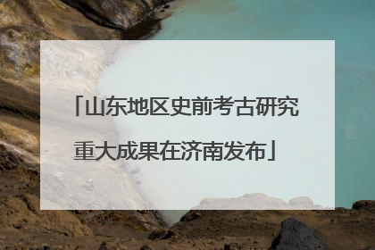 山东地区史前考古研究重大成果在济南发布